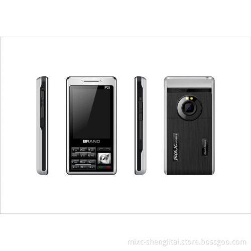 Keypad and Touch Fashionable Feature Cell Phone